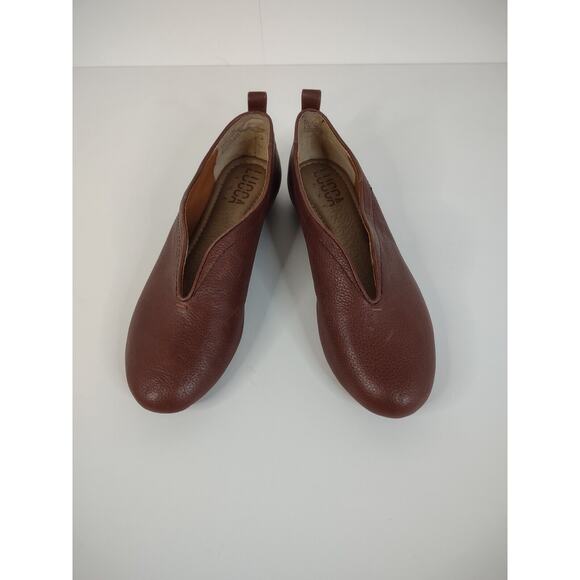 Lucca Lane Bayla Brown Leather Casual Slip On Flats Shoes US Women's 6M - Picture 4 of 10